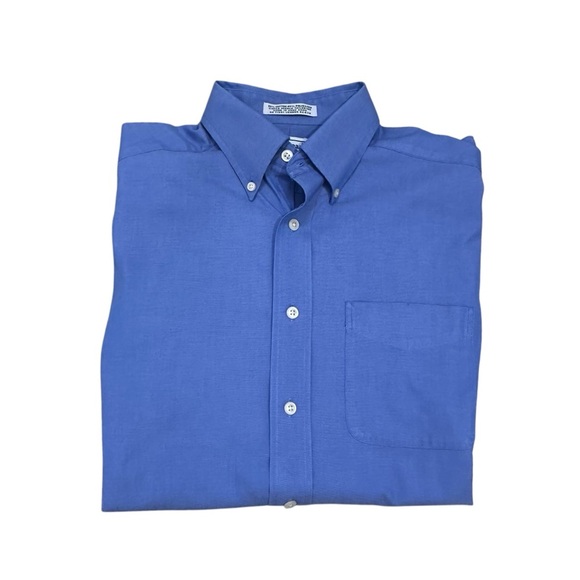 L.L Bean Men’s Blue 15/32 Long Sleeve Button Down Shirt - Picture 1 of 7